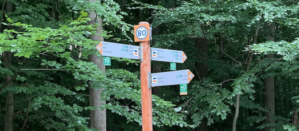 Klangweg ausgeschildert