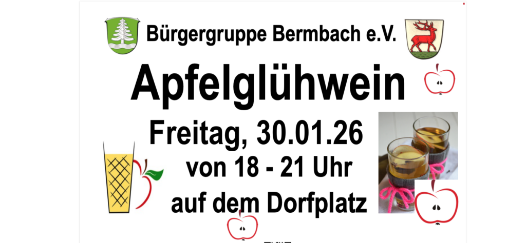 30.01.26 - Apfelglühwein auf dem Dorfplatz Bermbach