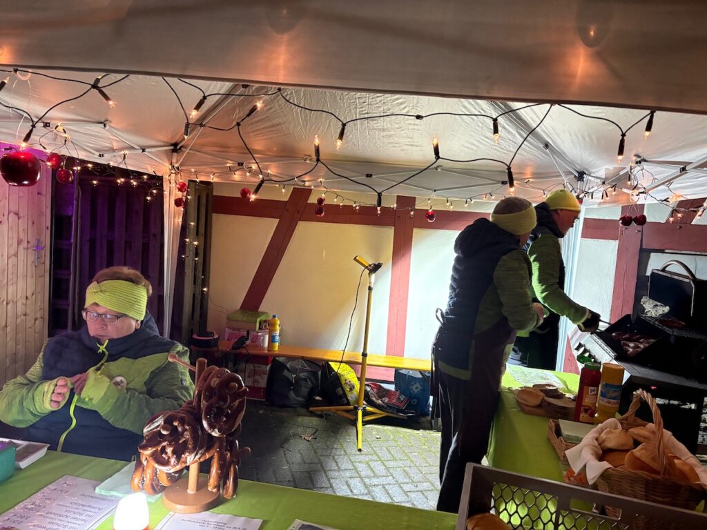 Schöner Abend mit Apfelglühwein am "Hüttche"