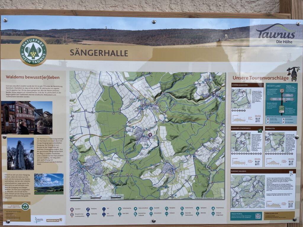 Freizeitwegenetz Starttafel an Sängerhalle fertig