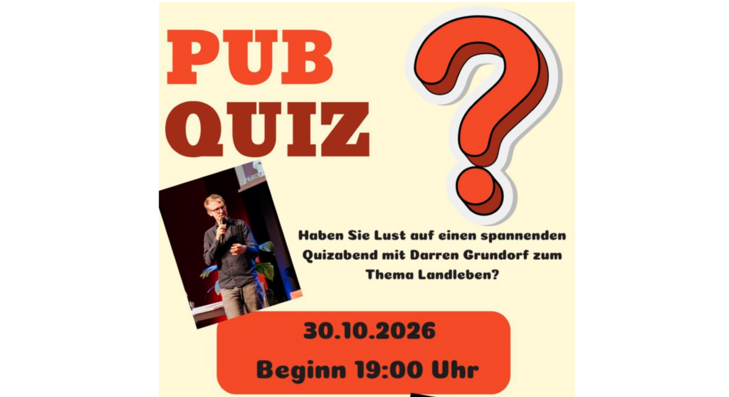 30.10.2026 - Pubquiz zum Thema Landleben